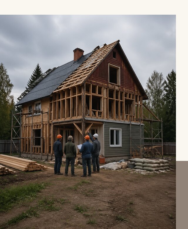 Реконструкция дачного дома в Кирове-Чепецке под ключ с проектом